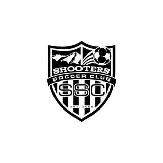 Shooters Soccer Club black shield logo