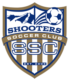 Shooters Soccer Club primary colored shield logo